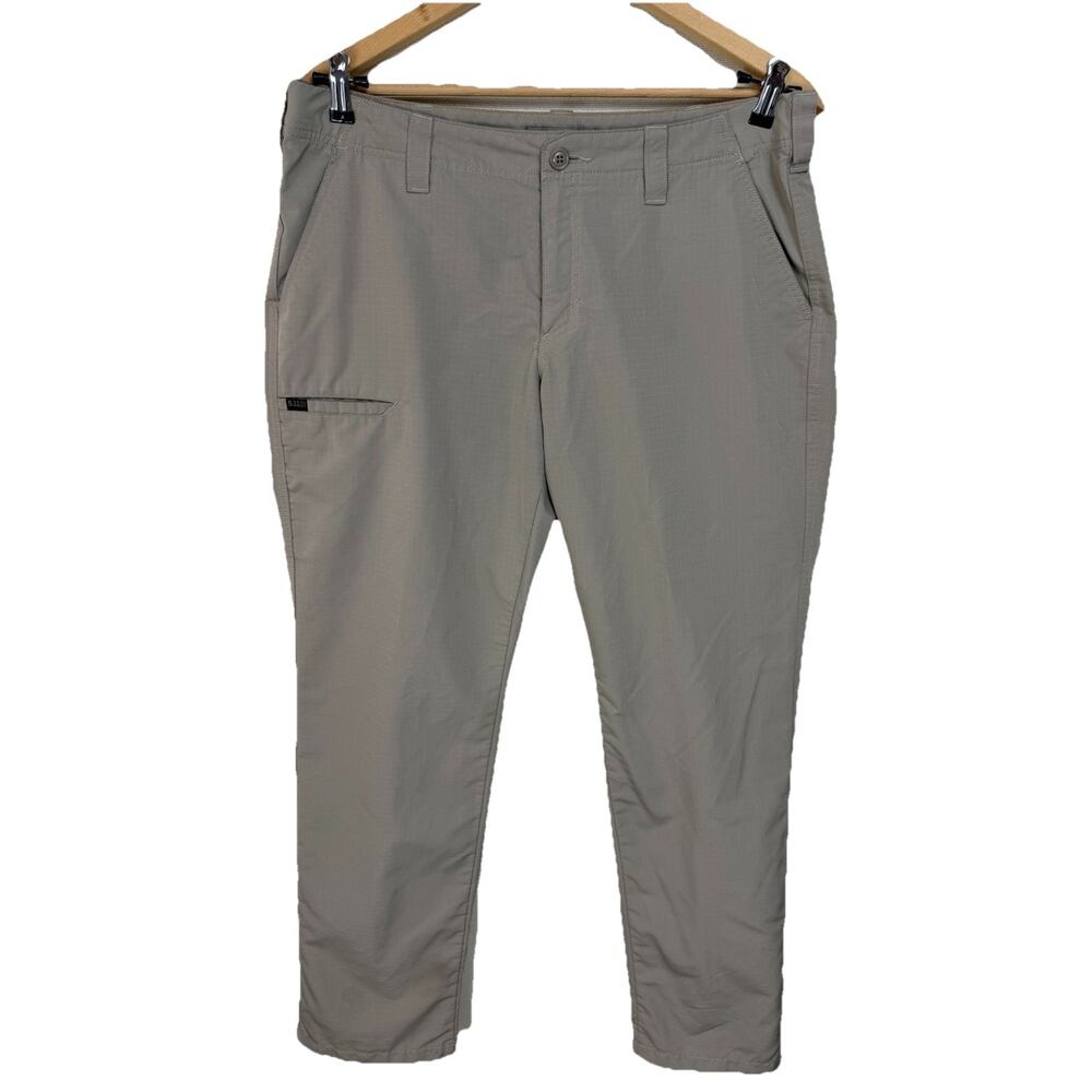 Women's 5.11 Tactical Pants Sz 14 Khaki Tan Work Hiking Outdoor‎ Grunge